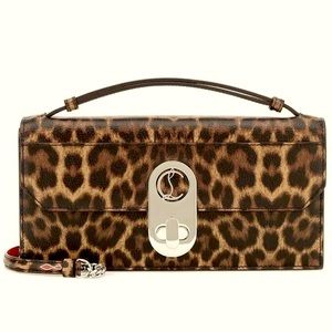 Christian Louboutin ELISA
Baguette Leopard Leather
Shoulder Crossbody Bag $1690